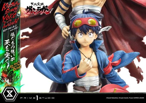 Gurren Lagann Estatua Ultimate Premium Masterline Series 1/4 Kamina, Simon & Yoko with Lagann 97 cm - Imagen 7