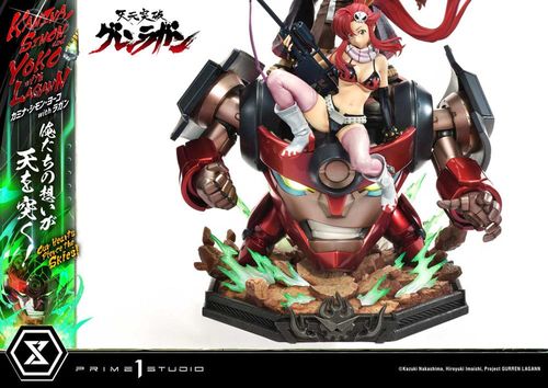 Gurren Lagann Estatua Ultimate Premium Masterline Series 1/4 Kamina, Simon & Yoko with Lagann 97 cm - Imagen 9
