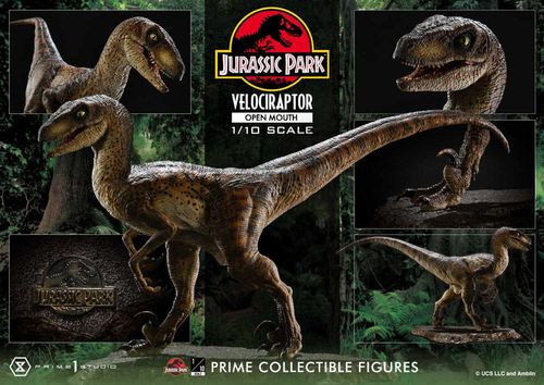 Jurassic Park Estatua Prime Collectibles 1/10 Velociraptor Open Mouth 19 cm - Imagen 4