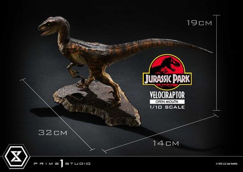 Jurassic Park Estatua Prime Collectibles 1/10 Velociraptor Open Mouth 19 cm - Imagen 5