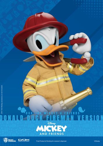 Mickey & Friends Figura Dynamic 8ction Heroes 1/9 Donald Duck Fireman Ver. 24 cm - Imagen 4