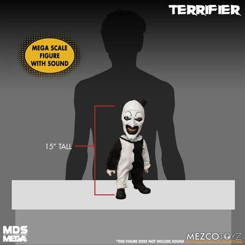 Terrifier Muñeco MDS Mega Scale Art the Clown with Sound 38 cm - Imagen 6