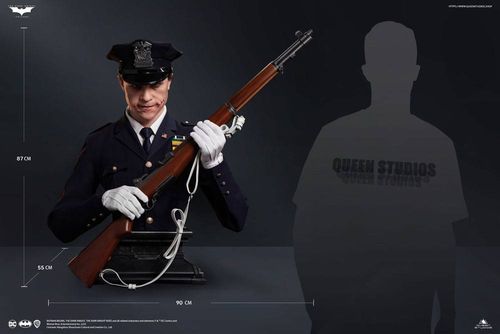 The Dark Knight Busto 1/1 The Joker (Police Uniform) 87 cm - Imagen 13