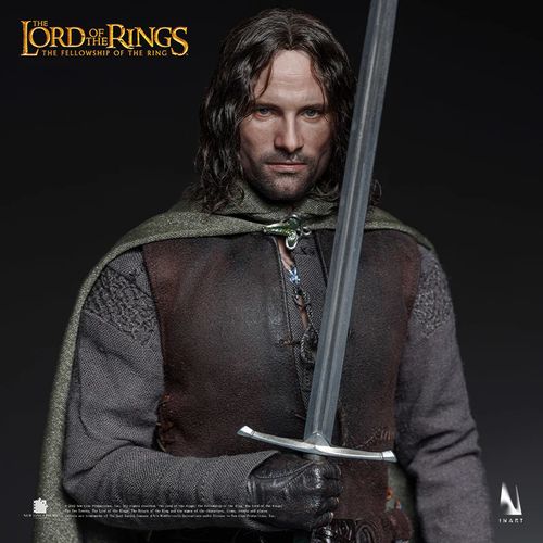 El Señor de los Anillos La Comunidad del Anillo Figura coleccionable a escala 1/6 de Aragorn Edición Premium (cabello enraizado)