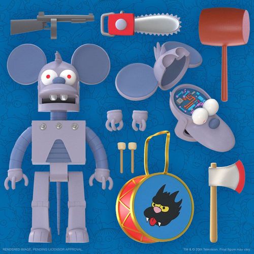 Los Simpson Figura Ultimates Robot Itchy 18 cm