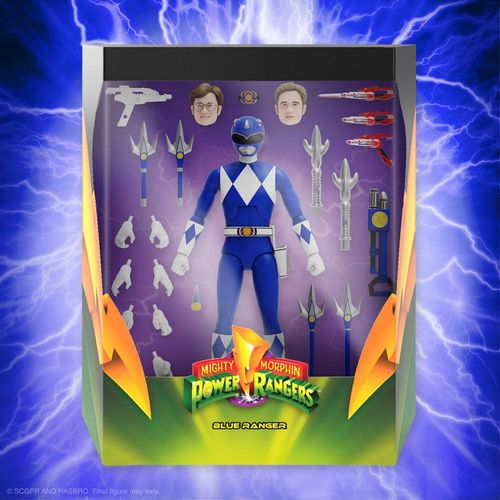 Mighty Morphin Power Rangers Galácticos Figura Ultimates Blue Ranger 18 cm - Imagen 2