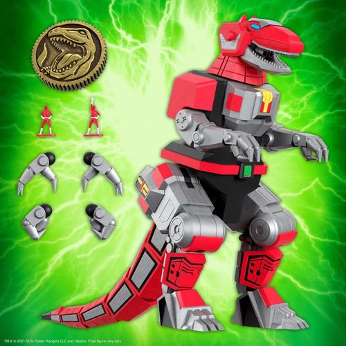 Mighty Morphin Power Rangers Galácticos Figura Ultimates Tyrannosaurus Dinozord 20 cm