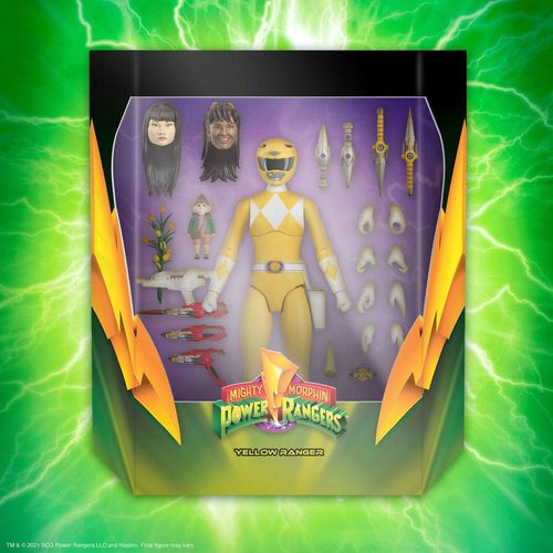 Mighty Morphin Power Rangers Galácticos Figura Ultimates Yellow Ranger 18 cm - Imagen 2