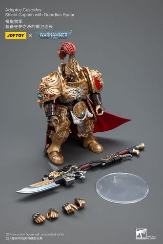 Warhammer 40k Figura 1/18 Adeptus Custodes Shield Captain with Guardian Spear 12 cm - Imagen 2