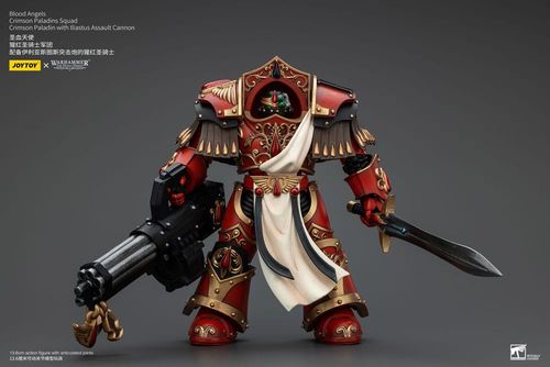 Warhammer The Horus Heresy Figura 1/18 Blood Angels Crimson Paladins Squad Crimson Paladin with Iliastus Assault Cannon 14 cm