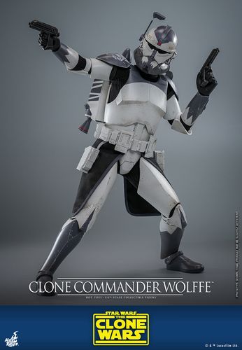 Star Wars: The Clone Wars Figura 1/6 Clone Commander Wolffe 30 cm - Imagen 6