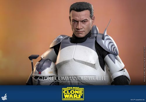 Star Wars: The Clone Wars Figura 1/6 Clone Commander Wolffe 30 cm - Imagen 4