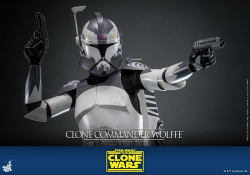 Star Wars: The Clone Wars Figura 1/6 Clone Commander Wolffe 30 cm - Imagen 3