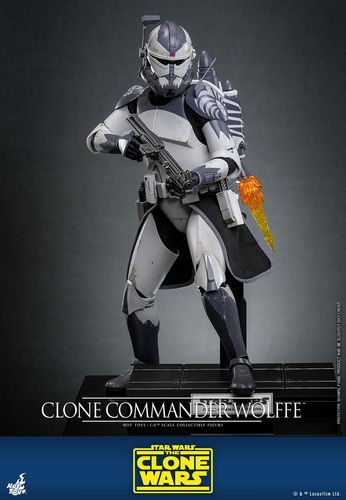 Star Wars: The Clone Wars Figura 1/6 Clone Commander Wolffe 30 cm - Imagen 12
