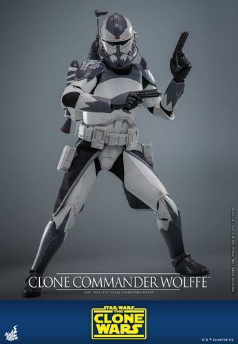 Star Wars: The Clone Wars Figura 1/6 Clone Commander Wolffe 30 cm - Imagen 10