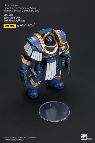 Warhammer The Horus Heresy Figura 1/18 Ultramarines Cataphractii Terminator Squad Terminator with Lightning Claws 14 cm - Imagen 2