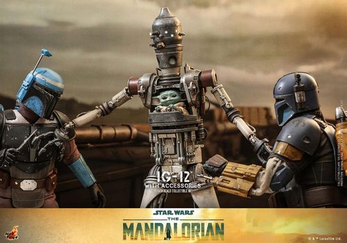 Star Wars: The Mandalorian Figura 1/6 IG-12 con accesorios 36 cm - Imagen 16