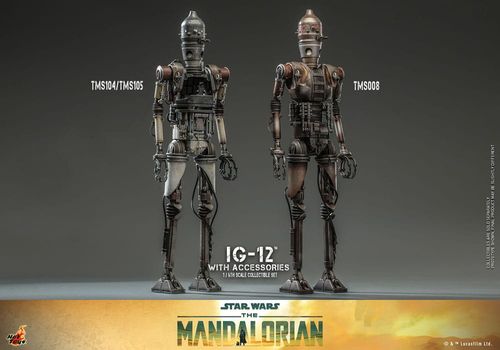 Star Wars: The Mandalorian Figura 1/6 IG-12 con accesorios 36 cm - Imagen 18