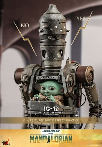 Star Wars: The Mandalorian Figura 1/6 IG-12 con accesorios 36 cm - Imagen 10