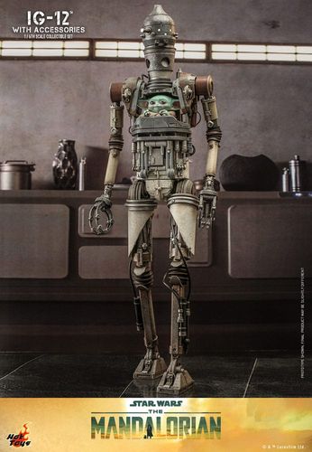 Star Wars: The Mandalorian Figura 1/6 IG-12 con accesorios 36 cm - Imagen 8