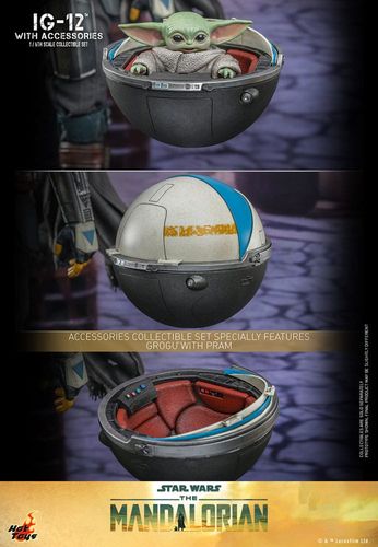 Star Wars: The Mandalorian Figura 1/6 IG-12 con accesorios 36 cm - Imagen 6