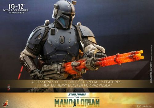 Star Wars: The Mandalorian Figura 1/6 IG-12 con accesorios 36 cm - Imagen 11