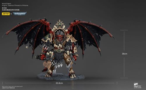 Angron, the Daemon Primarch of Khorne., Both fun to paint and a happy customer on this commission., #warhammer40k #miniaturepainting, #commissionpainting #angron #khorne