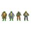 Las Tortugas Ninja Pack de 4 Figuras Gangster Turtles 18 cm