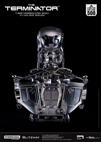 Terminator Busto tamaño real The Real Series T-800 Endoskeleton Skull 50 cm - Imagen 6