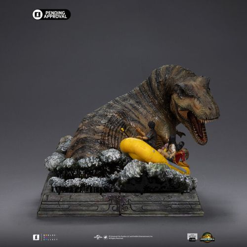 Jurassic World: Rebirth Estatua 1/20 Demi Art Scale T-Rex River Attack 22 cm - Imagen 6