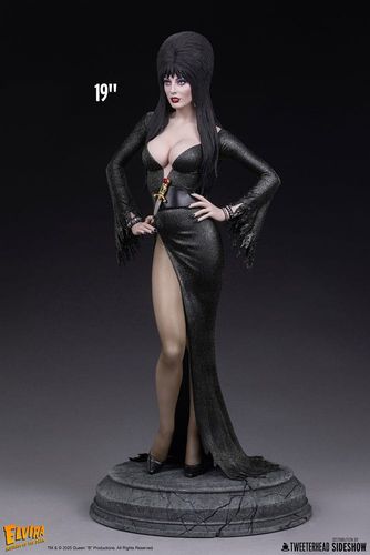 Elvira: Mistress of the Dark Estatua 1/4 Elvira (Black Glitter Dress) 48 cm