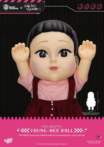 Squid Game Syaking Bang Figura/Hucha Young-Hee Doll Season 3 48 cm - Imagen 4