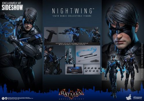 Batman Arkham Knight Figura Videogame Masterpiece 1/6 Nightwing 30 cm - Imagen 2