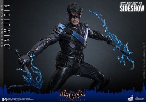 Batman Arkham Knight Figura Videogame Masterpiece 1/6 Nightwing 30 cm - Imagen 11