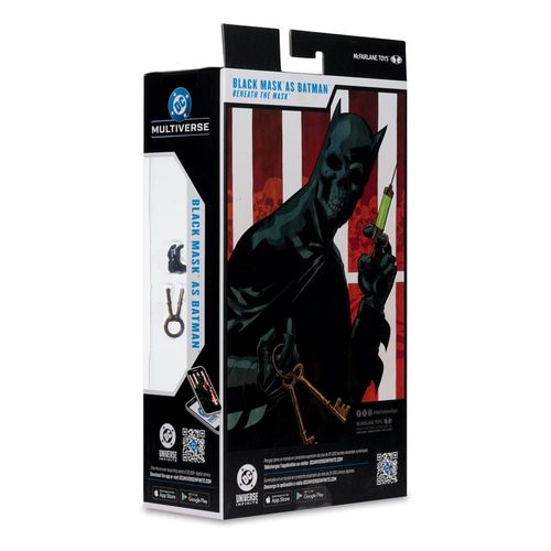 DC Multiverse Figura Black Mask as Batman (Beneath the Mask) 18 cm