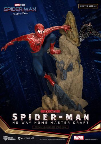 Spider-Man: No Way Home Estatua Master Craft Friendly Neighborhood