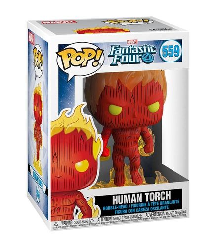 Funko Pop! Marvel Los Cuatro Fantásticos Antorcha Humana - Imagen 2