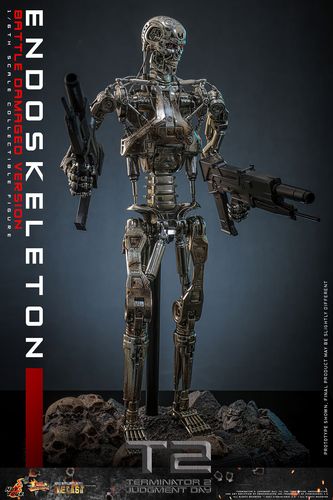 Terminator 2: Judgment Day Figura Movie Masterpiece 1/6 Endoskeleton (Battle Damaged Version) - Imagen 9