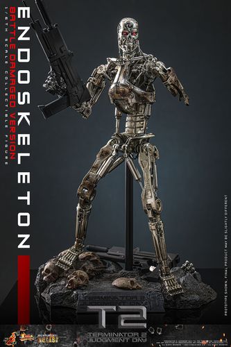 Terminator 2: Judgment Day Figura Movie Masterpiece 1/6 Endoskeleton (Battle Damaged Version) - Imagen 8