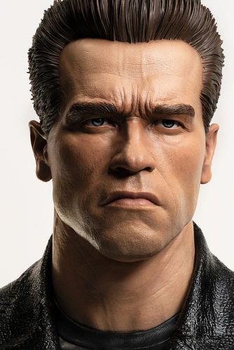 Terminator Replik 1/1 T-800 Model 101 Art Mask Painted Standard Version 46 cm - Imagen 10