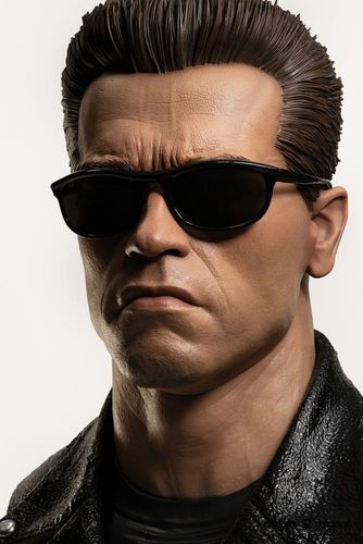 Terminator Replik 1/1 T-800 Model 101 Art Mask Painted Standard Version 46 cm - Imagen 9