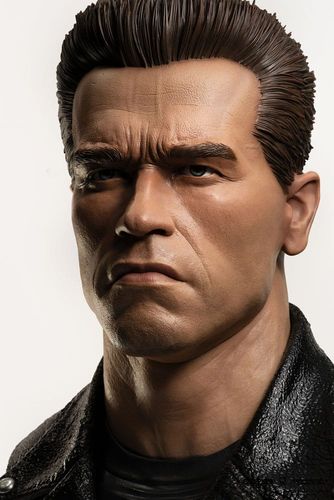 Terminator Replik 1/1 T-800 Model 101 Art Mask Painted Standard Version 46 cm - Imagen 8