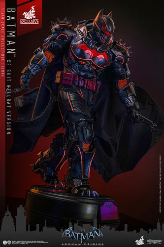 Batman Arkham Origins Figura Videogame Masterpiece 1/6 XE Suit Hellbat Version Hot Toys Exclusive 33 cm - Imagen 5