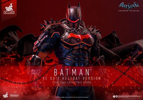 Batman Arkham Origins Figura Videogame Masterpiece 1/6 XE Suit Hellbat Version Hot Toys Exclusive 33 cm - Imagen 3