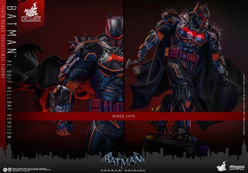 Batman Arkham Origins Figura Videogame Masterpiece 1/6 XE Suit Hellbat Version Hot Toys Exclusive 33 cm - Imagen 12