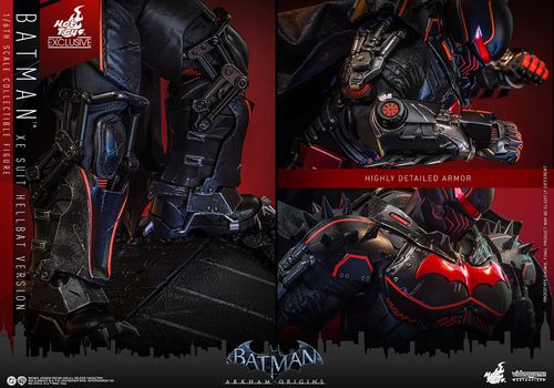 Batman Arkham Origins Figura Videogame Masterpiece 1/6 XE Suit Hellbat Version Hot Toys Exclusive 33 cm - Imagen 11