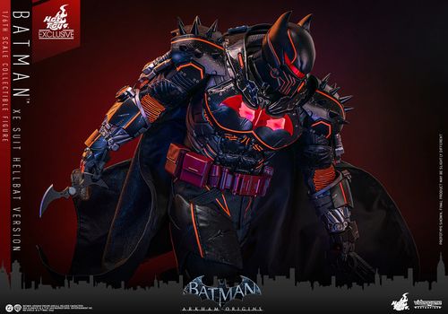 Batman Arkham Origins Figura Videogame Masterpiece 1/6 XE Suit Hellbat Version Hot Toys Exclusive 33 cm - Imagen 10