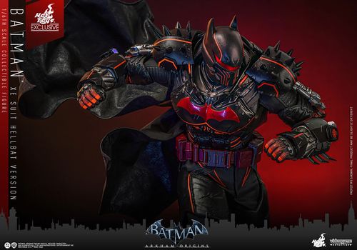 Batman Arkham Origins Figura Videogame Masterpiece 1/6 XE Suit Hellbat Version Hot Toys Exclusive 33 cm - Imagen 9