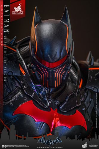 Batman Arkham Origins Figura Videogame Masterpiece 1/6 XE Suit Hellbat Version Hot Toys Exclusive 33 cm - Imagen 8