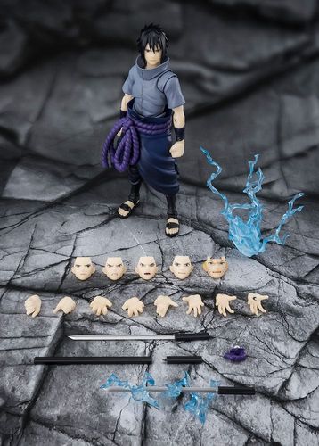 Naruto Figura SH-Figuarts Sasuke Uchiha Solitary Shinobi 15 cm - Imagen 2
